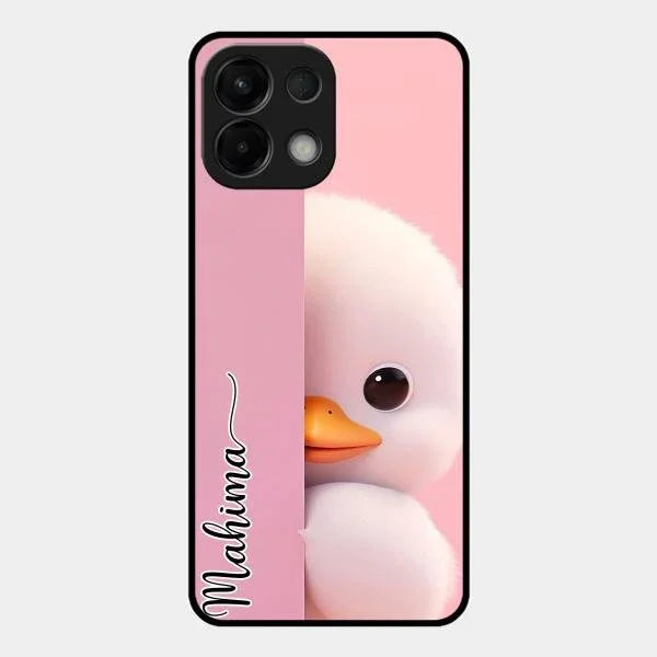 Baby Duck Glossy Metal Case Cover For Oppo K13 5G