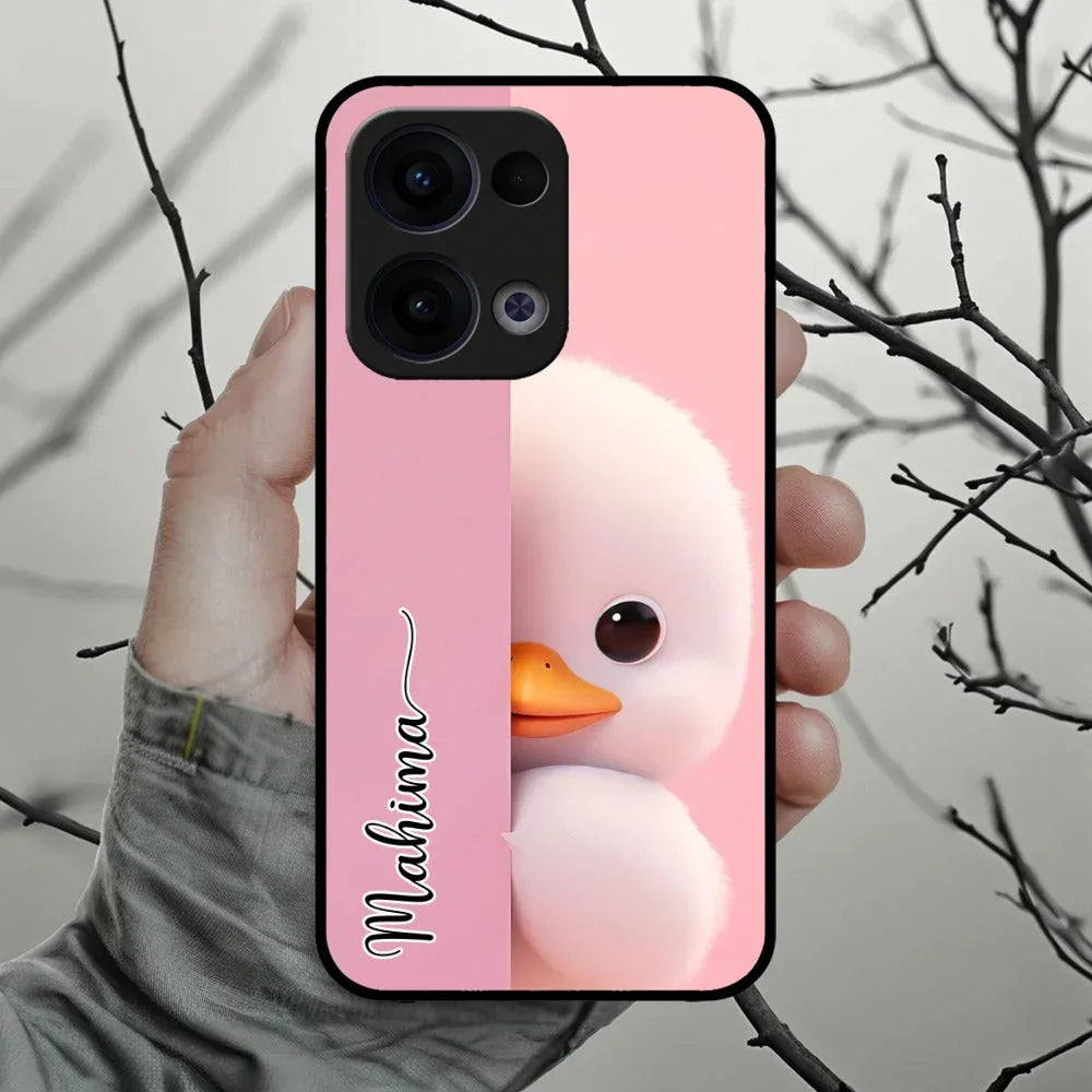 Baby Duck Glossy Metal Case Cover For Oppo - ShopOnCliQ