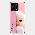 Baby Duck Glossy Metal Case Cover For Oppo Reno 14 5G