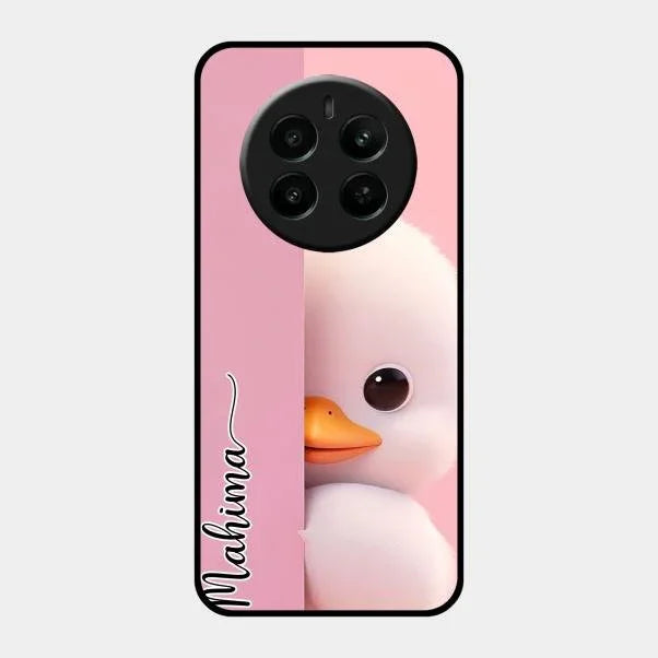 Baby Duck Glossy Metal Case Cover For Realme 12 Plus 5G