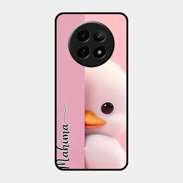 Baby Duck Glossy Metal Case Cover For Realme 12X 5G