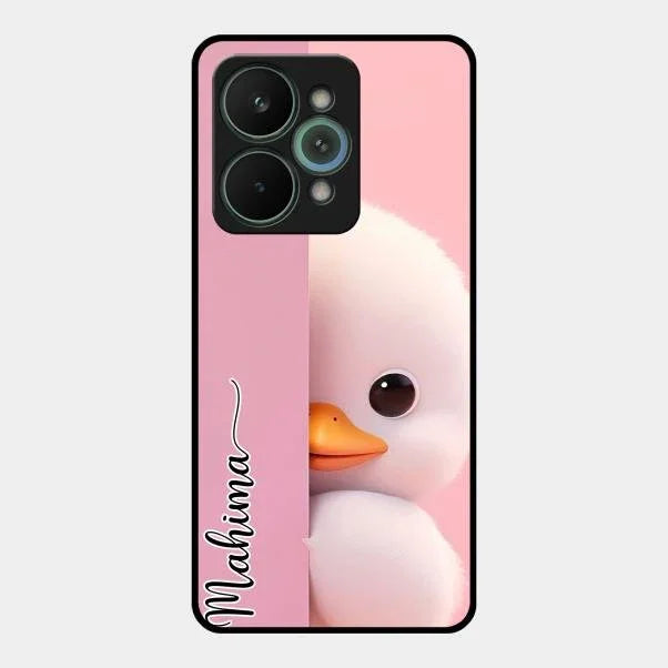 Baby Duck Glossy Metal Case Cover For Realme 15 Pro 5G