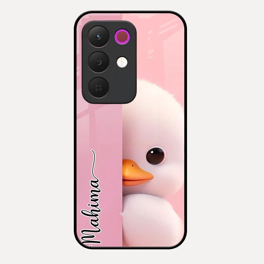 Baby Duck Glossy Metal Case Cover For Realme 15X 5G