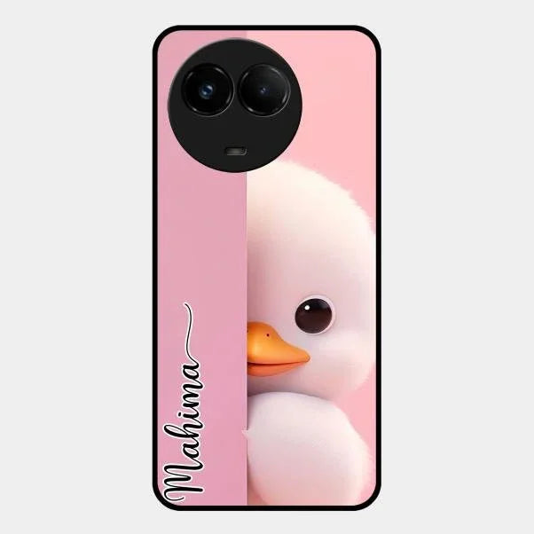 Baby Duck Glossy Metal Case Cover For Realme C67 5G