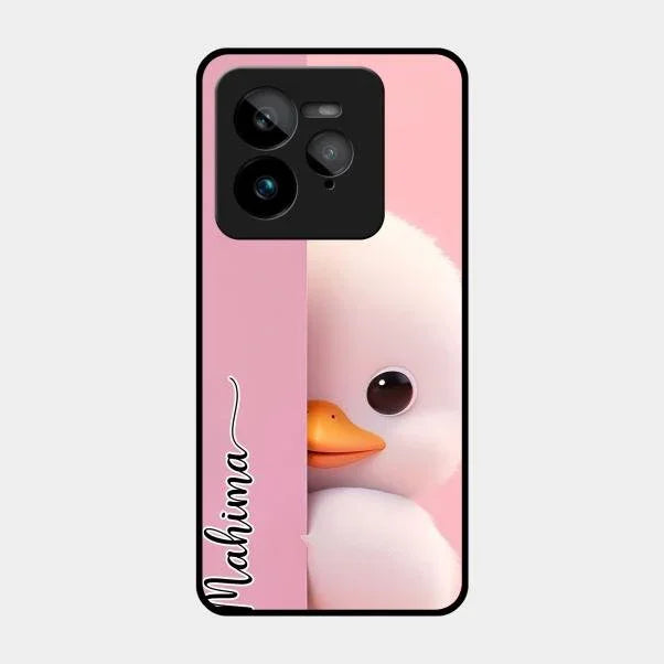 Baby Duck Glossy Metal Case Cover For Realme Gt 7 Pro