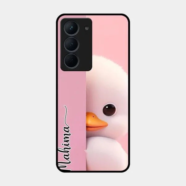 Baby Duck Glossy Metal Case Cover For Realme Narzo 80X 5G