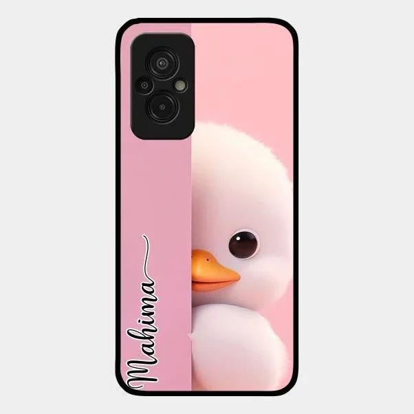 Baby Duck Glossy Metal Case Cover For Redmi 11 Prime 4G