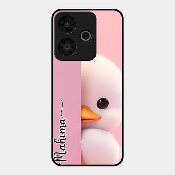 Baby Duck Glossy Metal Case Cover For Redmi 13 5G