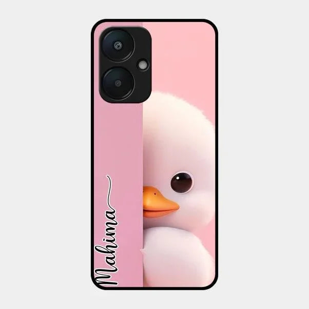 Baby Duck Glossy Metal Case Cover For Redmi 13C 5G