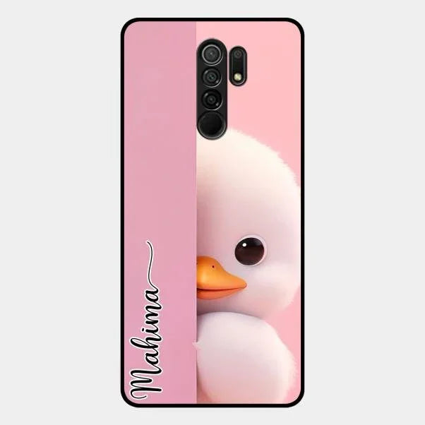 Baby Duck Glossy Metal Case Cover For Redmi 9 Prime