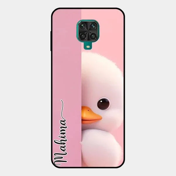 Baby Duck Glossy Metal Case Cover For Redmi Note 10 Lite