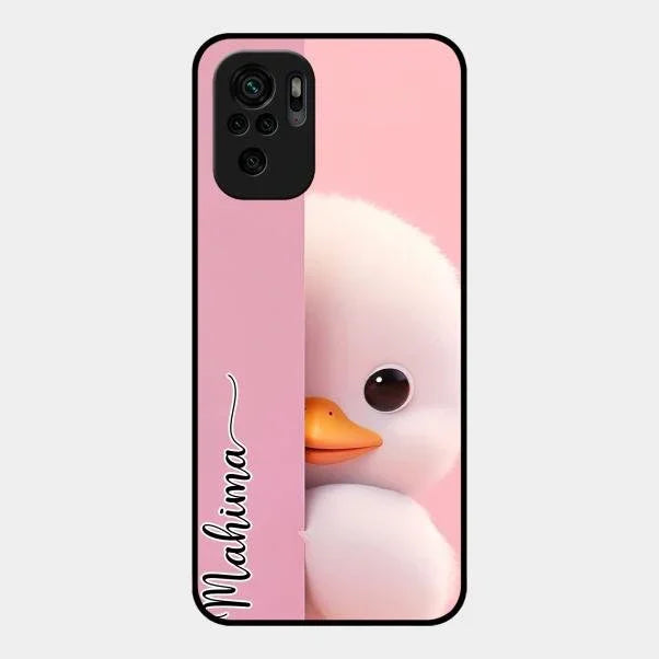 Baby Duck Glossy Metal Case Cover For Redmi Note 10