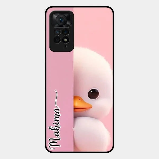 Baby Duck Glossy Metal Case Cover For Redmi Note 11 Pro Plus 5G