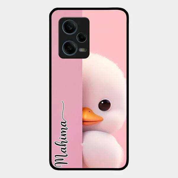 Baby Duck Glossy Metal Case Cover For Redmi Note 12 Pro 5G