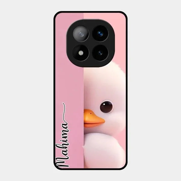 Baby Duck Glossy Metal Case Cover For Redmi Note 14 Pro Plus 5G