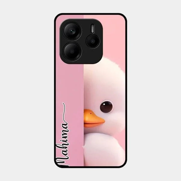 Baby Duck Glossy Metal Case Cover For Redmi Note 14 Se 5G