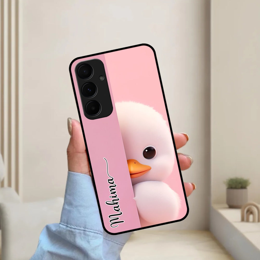 Baby Duck Glossy Metal Case Cover For Samsung