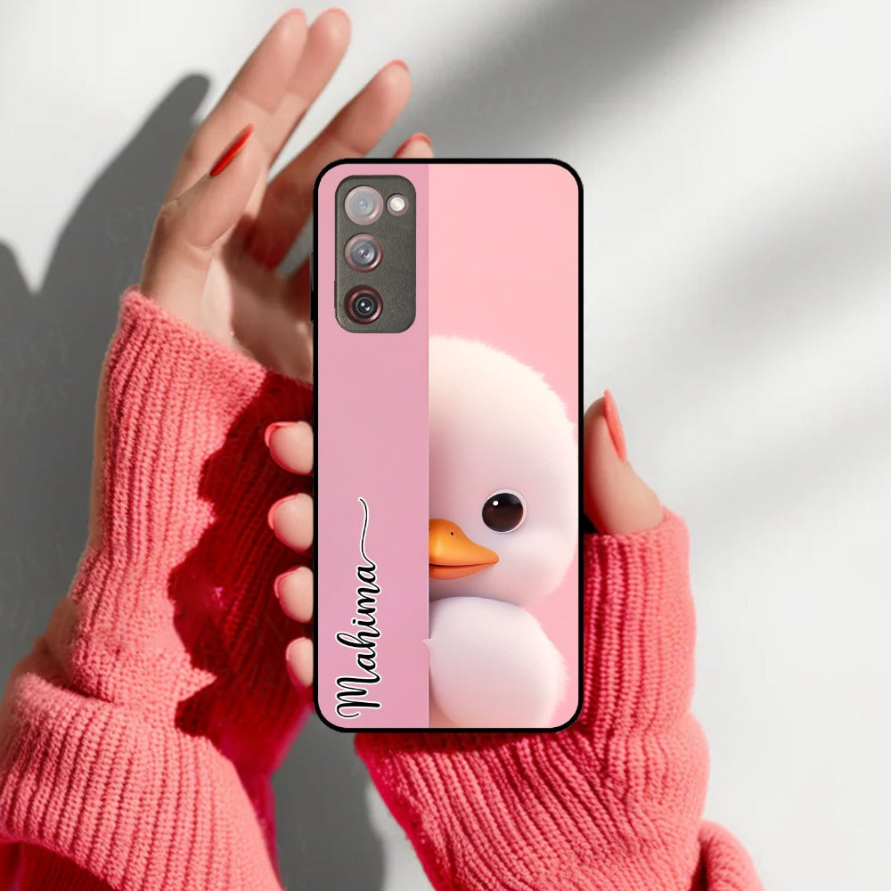 Baby Duck Glossy Metal Case Cover For Samsung