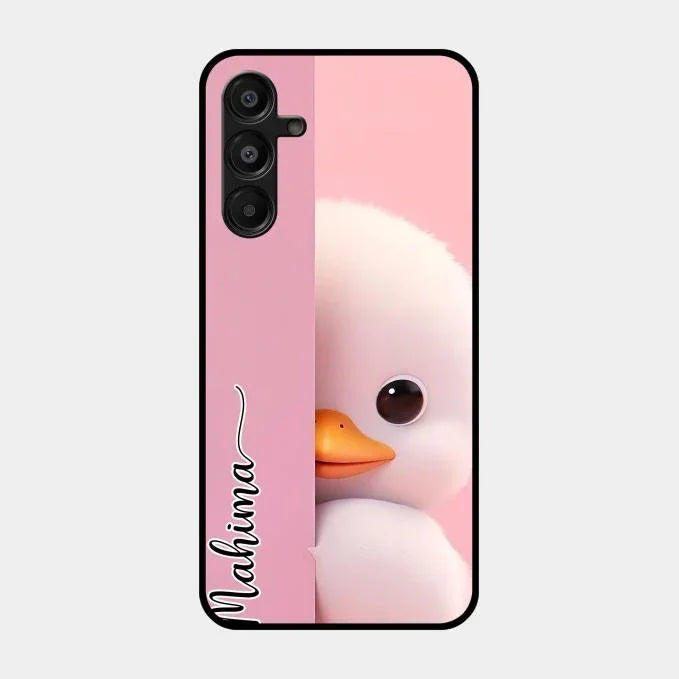 Baby Duck Glossy Metal Case Cover For Samsung Galaxy A16 5G