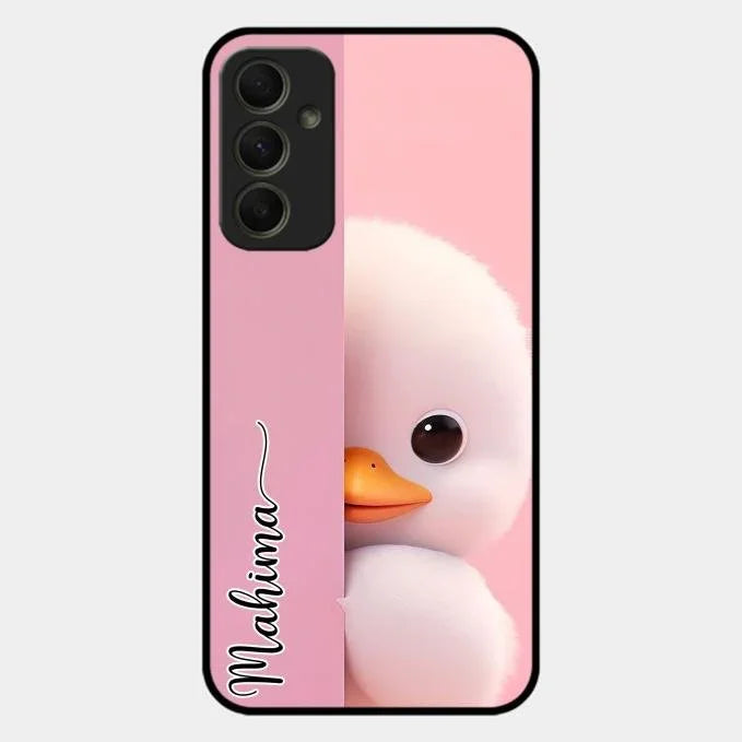 Baby Duck Glossy Metal Case Cover For Samsung Galaxy A34 5G