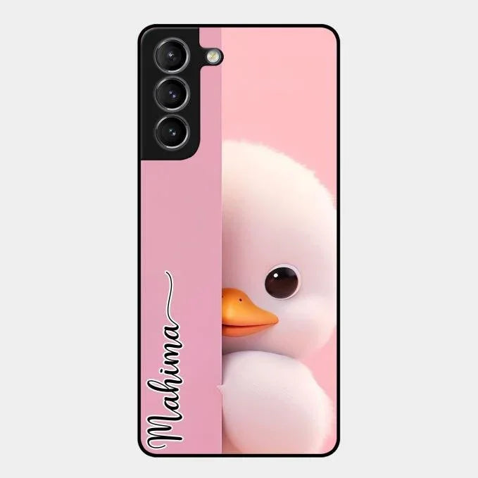 Baby Duck Glossy Metal Case Cover For Samsung Galaxy S21