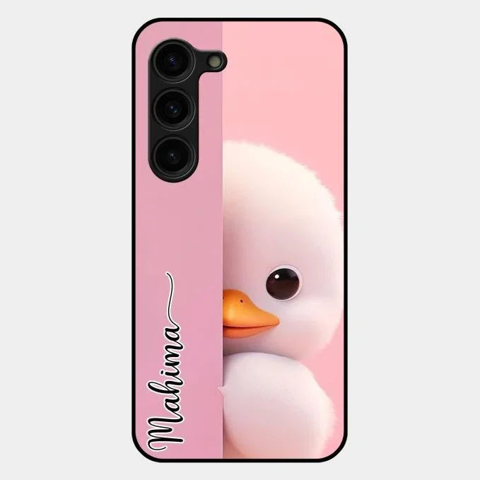 Baby Duck Glossy Metal Case Cover For Samsung Galaxy S23 Plus 5G
