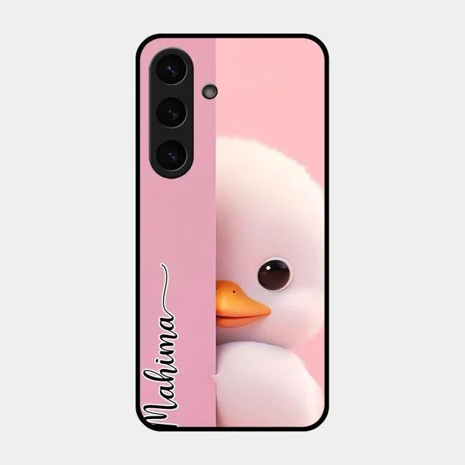 Baby Duck Glossy Metal Case Cover For Samsung Galaxy S24 5G