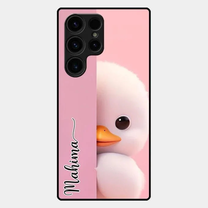 Baby Duck Glossy Metal Case Cover For Samsung Galaxy S25 Ultra 5G