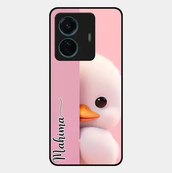 Baby Duck Glossy Metal Case Cover For Vivo T1 Pro 5G