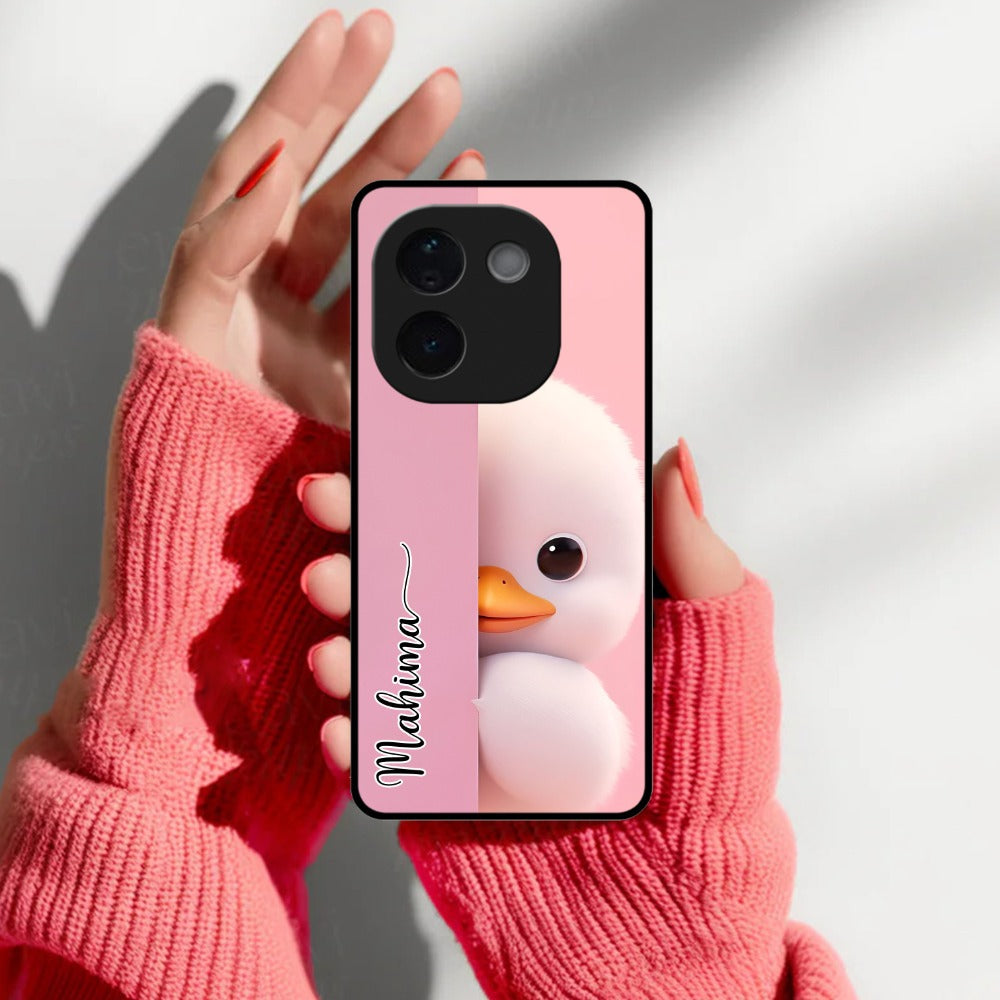 Baby Duck Glossy Metal Case Cover For Vivo