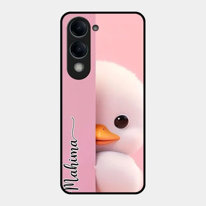 Baby Duck Glossy Metal Case Cover For Vivo T4 Lite 5G