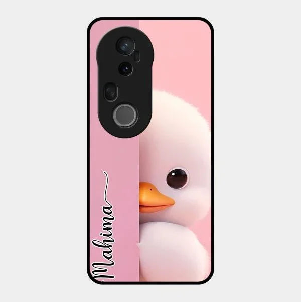 Baby Duck Glossy Metal Case Cover For Vivo T4 Ultra 5G