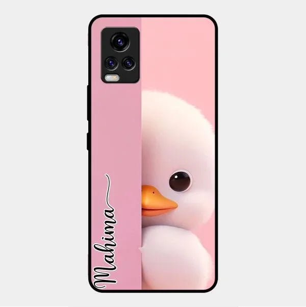 Baby Duck Glossy Metal Case Cover For Vivo V20 2021