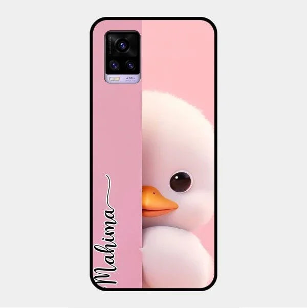 Baby Duck Glossy Metal Case Cover For Vivo V20