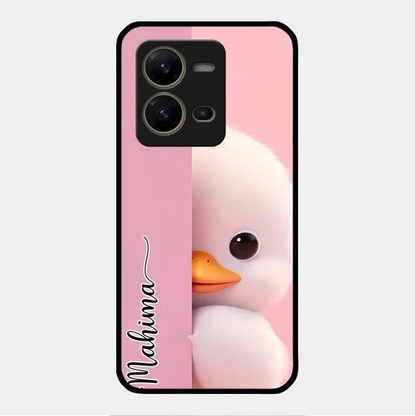 Baby Duck Glossy Metal Case Cover For Vivo V25 5G