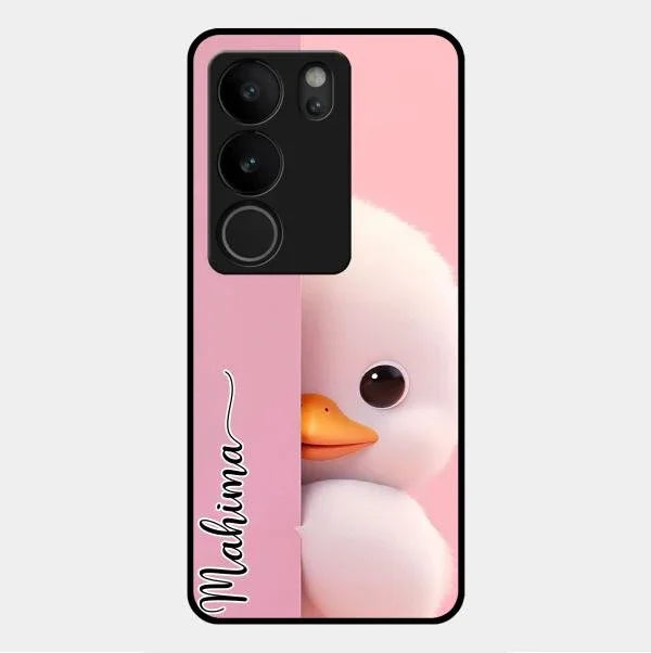 Baby Duck Glossy Metal Case Cover For Vivo V29 5G