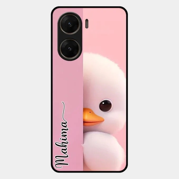 Baby Duck Glossy Metal Case Cover For Vivo V29E 5G