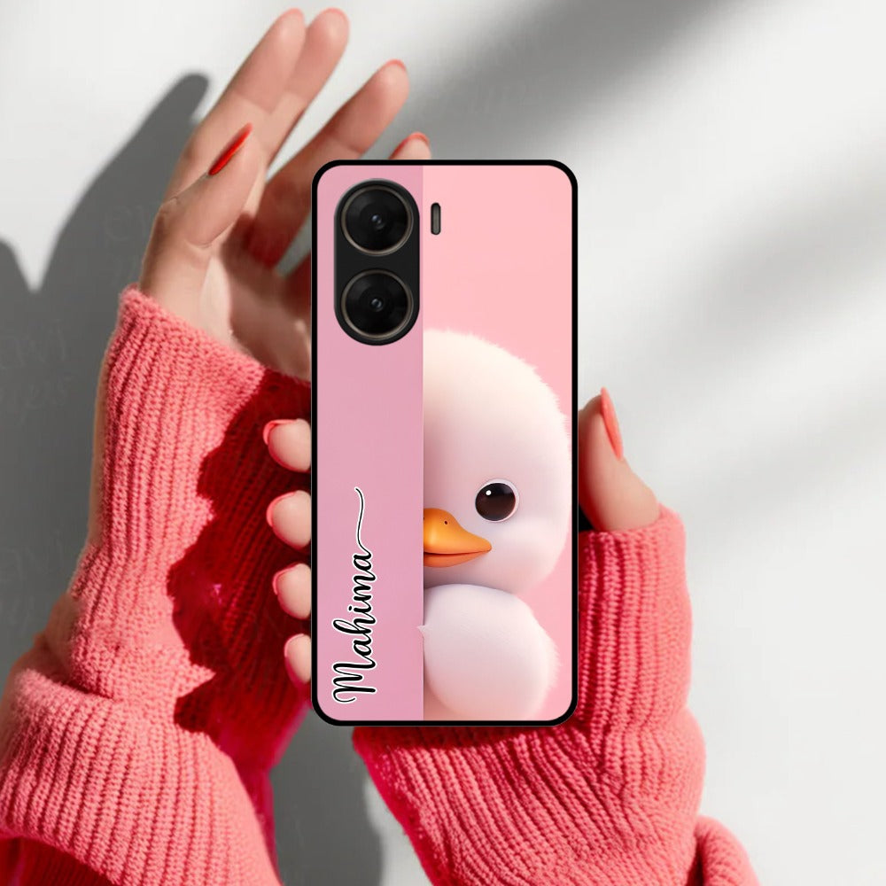 Baby Duck Glossy Metal Case Cover For Vivo