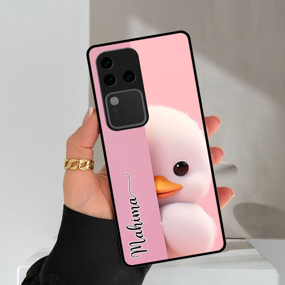 Baby Duck Glossy Metal Case Cover For Vivo