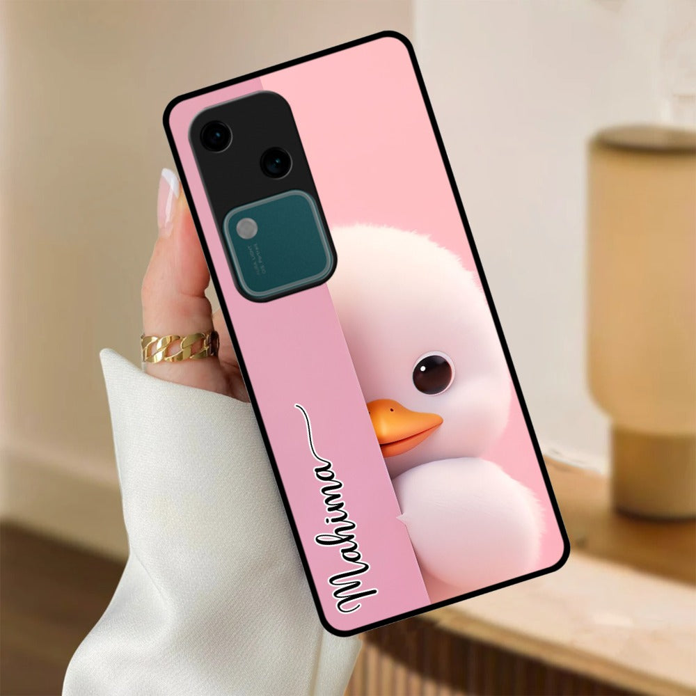 Baby Duck Glossy Metal Case Cover For Vivo