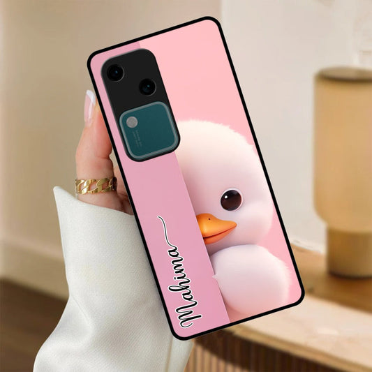 Baby Duck Glossy Metal Case Cover For Vivo