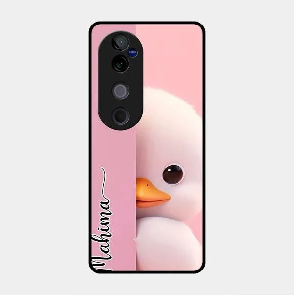 Baby Duck Glossy Metal Case Cover For Vivo V40 Pro 5G