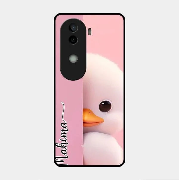 Baby Duck Glossy Metal Case Cover For Vivo V40E 5G