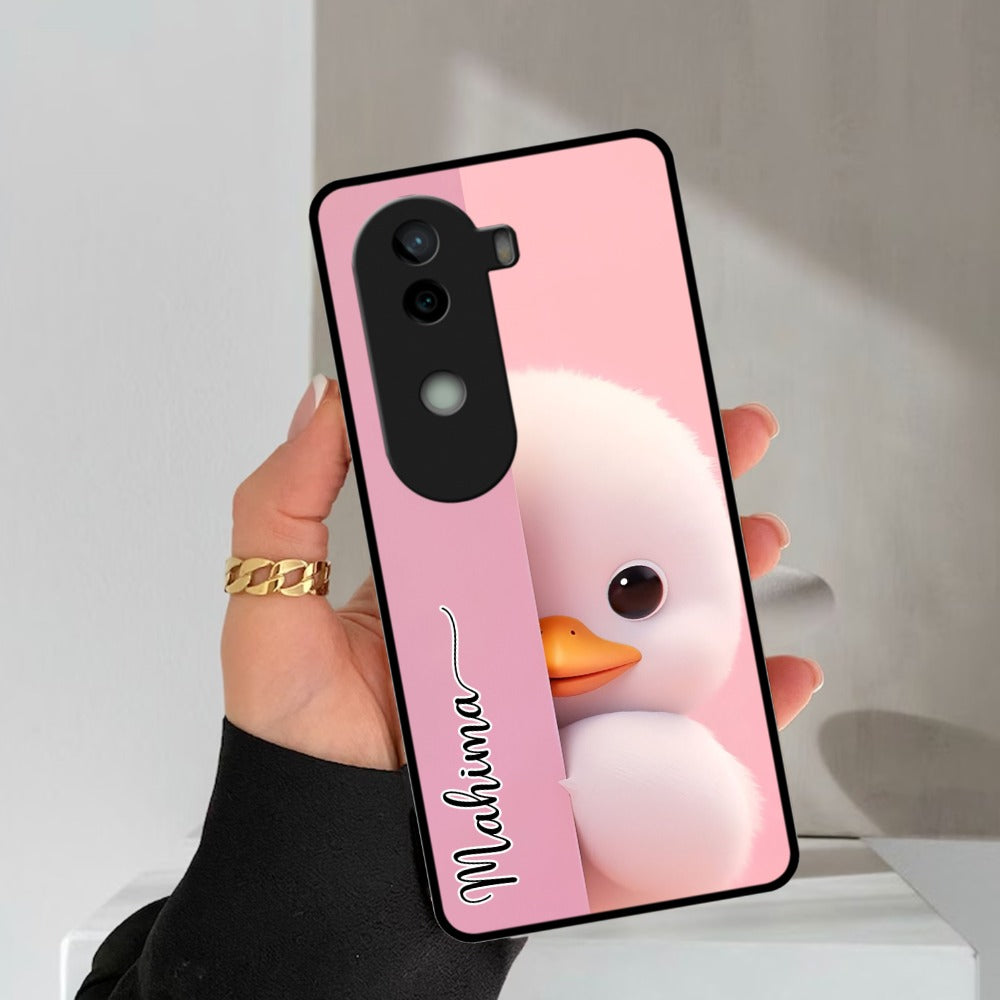 Baby Duck Glossy Metal Case Cover For Vivo