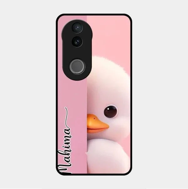 Baby Duck Glossy Metal Case Cover For Vivo V50 5G