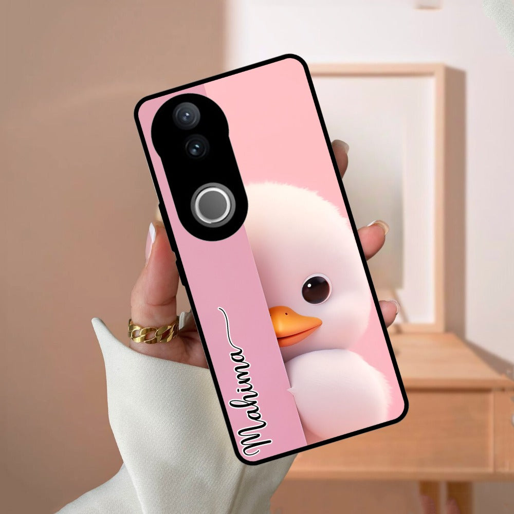 Baby Duck Glossy Metal Case Cover For Vivo