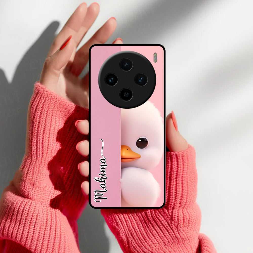 Baby Duck Glossy Metal Case Cover For Vivo