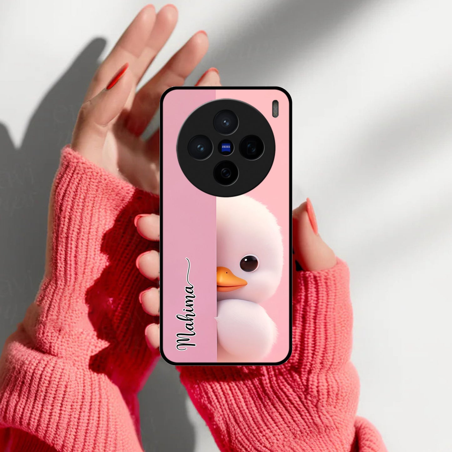 Baby Duck Glossy Metal Case Cover For Vivo