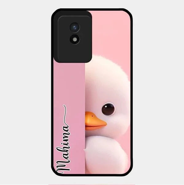 Baby Duck Glossy Metal Case Cover For Vivo Y02T