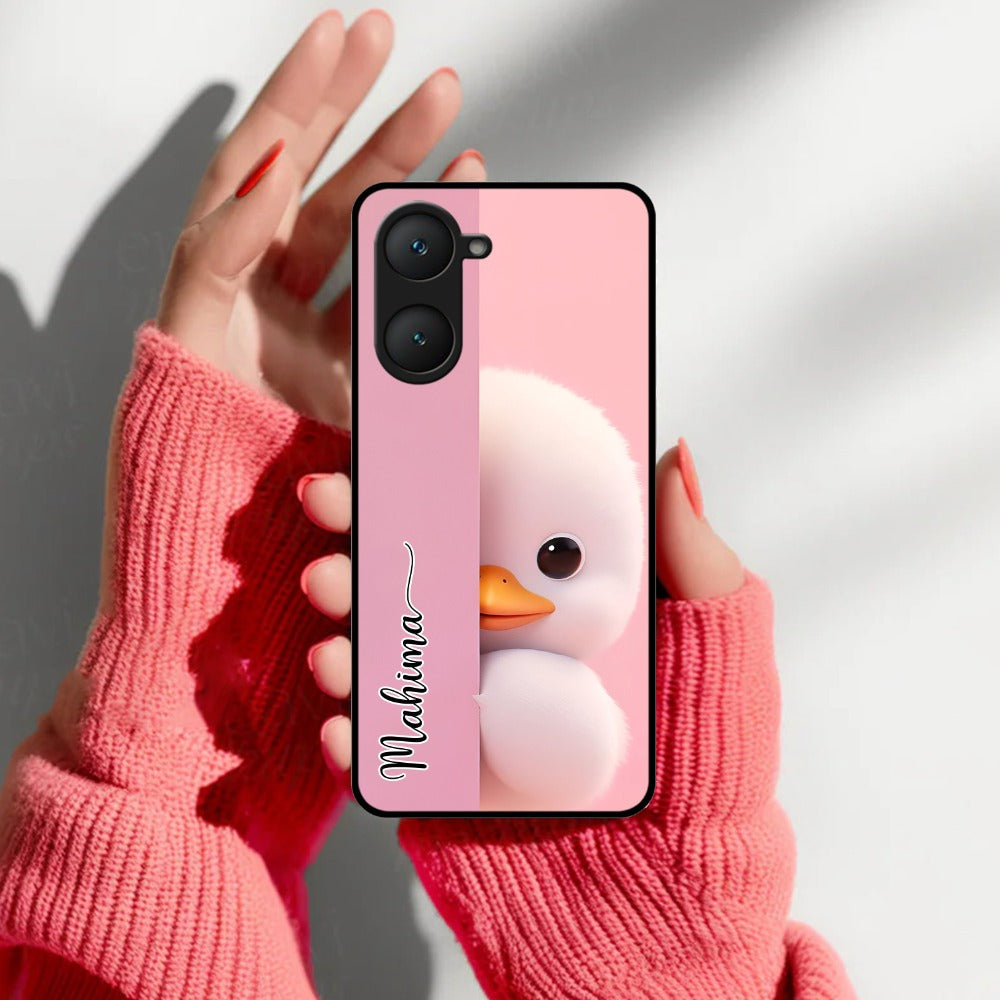 Baby Duck Glossy Metal Case Cover For Vivo